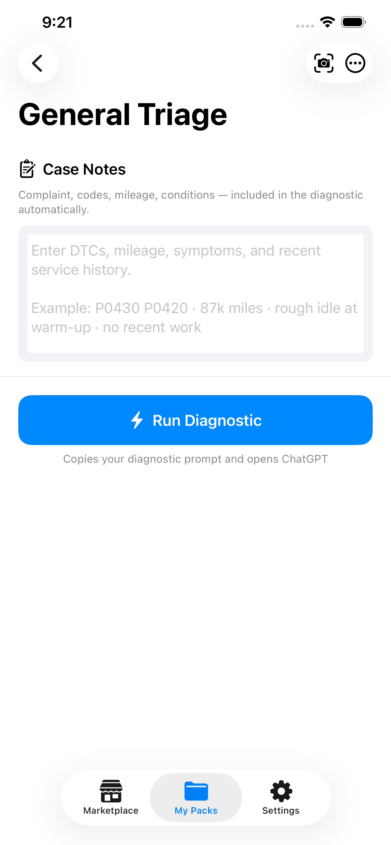 FixitFirst diagnostic pad